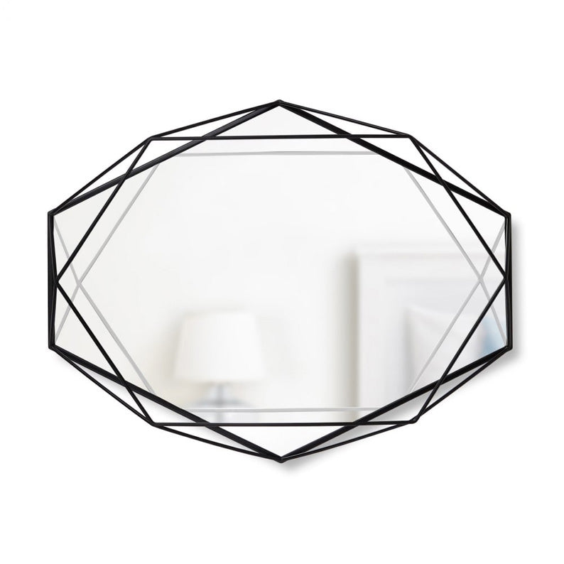 Contemporary Prism Mirror In Black By Umbra