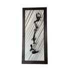 Dramatic Black Swirl Metal Ribbon Wall Art