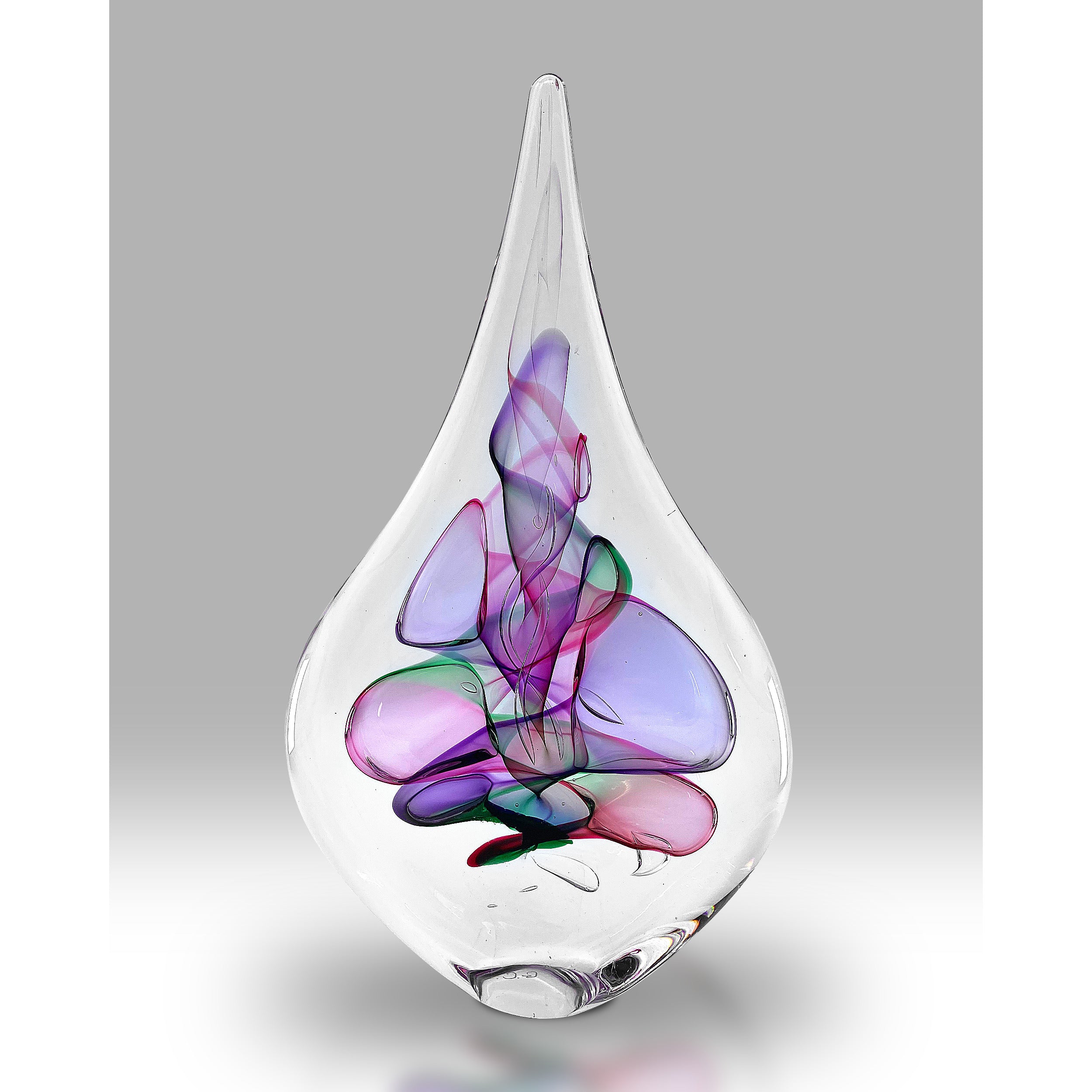 Extra Large 30cm Tall Colours Drop Crystal Paperweight/Glass Ornament