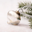 2" Silver Luster Glass Lantern Christmas Tree Decoration