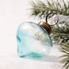 3" Mint Luster Glass Lantern Christmas Tree Ornament