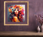 Flowing Splashes Of Colour Hair Art Print 2