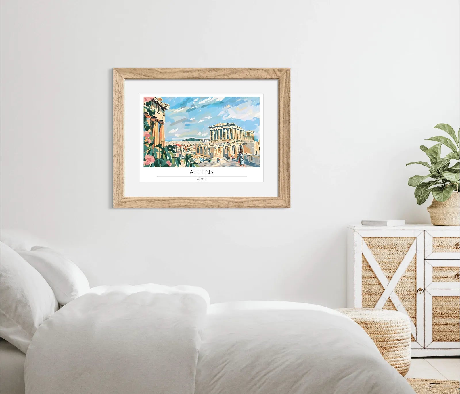 Athens Roman Relics In Summer Art Print 2