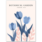 Twilight Petals: Indigo Tulip Dream Art Print