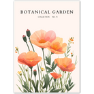 Peach Bloom Reverie: Soft Meadow Art Print