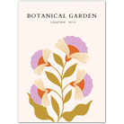 Golden Lotus Radiance – Modern Floral Art Print