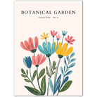 Modern Daisy Garden Floral Poster