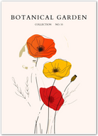 Bold Trio Poppy Print – Vibrant Wildflowers on Warm Off-White