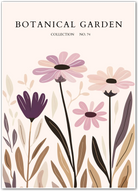 Vintage Petal Medley – Earthy Pink Botanical Print