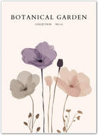 Soft Whisper Poppy Print – Subtle Watercolour Blooms in Neutral Hues