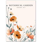 Amber Wildflower Cluster – Flowing Field Florals in Autumnal Tones