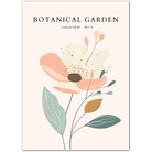 Blush & Blue Tulip Trio Art Print – Modern Botanical Minimalism