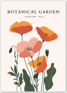 Golden California Poppies Art Print – Warm Wildflower Field Illustration
