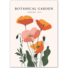 Golden California Poppies Art Print – Warm Wildflower Field Illustration