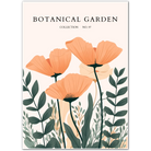Peach Poppy Field Art Print – Contemporary Floral Abundance