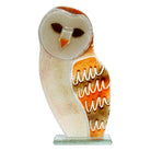 Hand Crafted Fused Glass Barn Owl