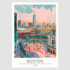 Fenway Park Boston Cityscape Art Print 1