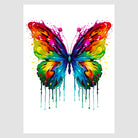 Beautiful Paint Drip Butterfly Art Print 1