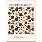 Chisinau Autumn Florals – Bold Chocolate and Burnt Orange Pattern