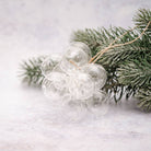 Clear Furrow Glass Bubble Cluster Christmas Decoration
