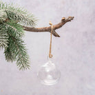 Clear Furrow Handmade Glass Christmas Tree Ornament