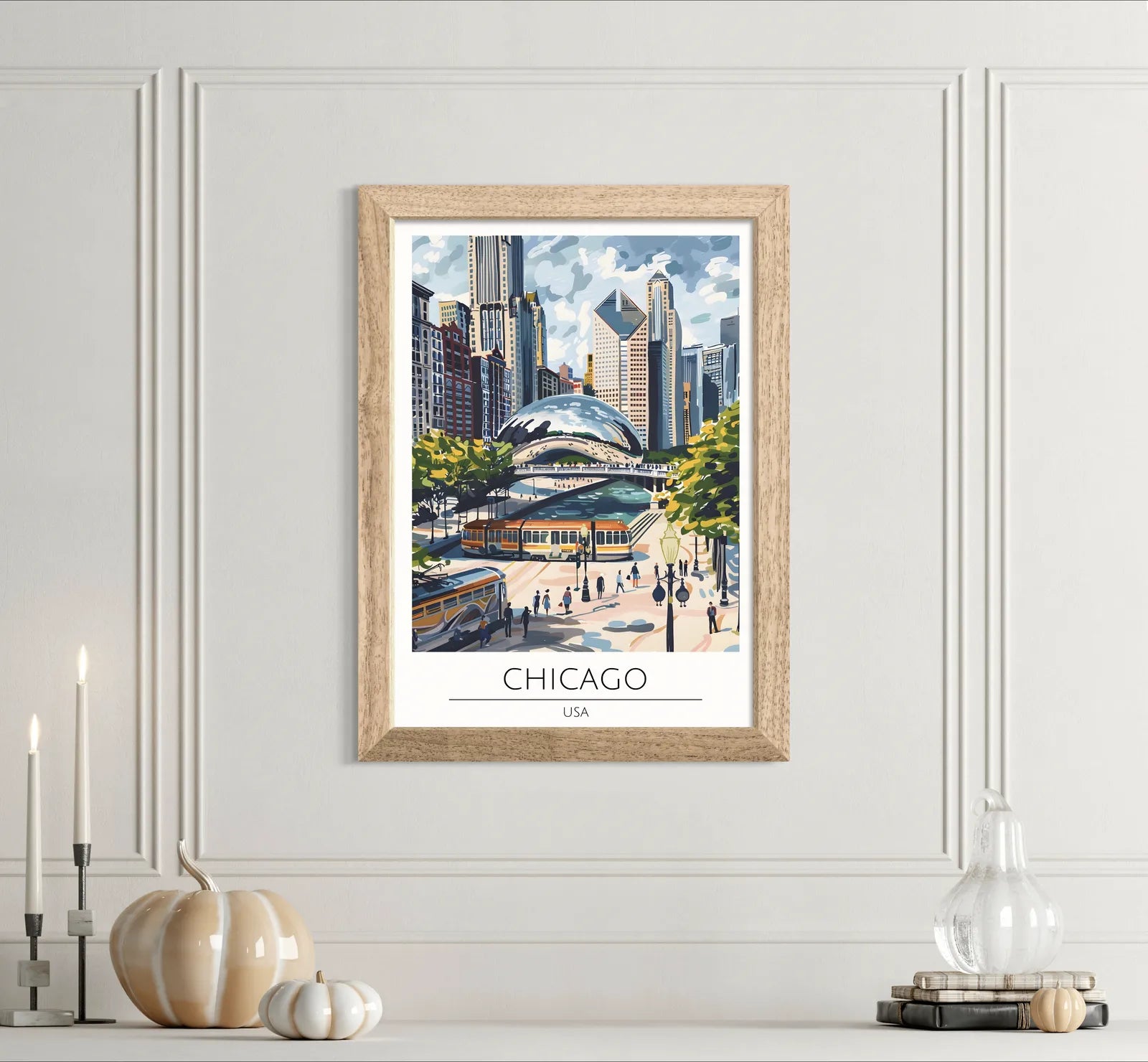 Chicago Millennium Park 'The Bean' Art Print 2