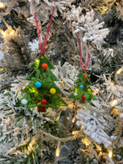 Fused Glass Christmas Tree Decoration With Baubles 1