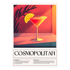 Cosmopolitan Cocktail Art Print – Sultry Retro Sunlit Decor 1