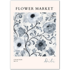 Dili Monochrome Anemones – Greyscale Baroque Floral Art Print