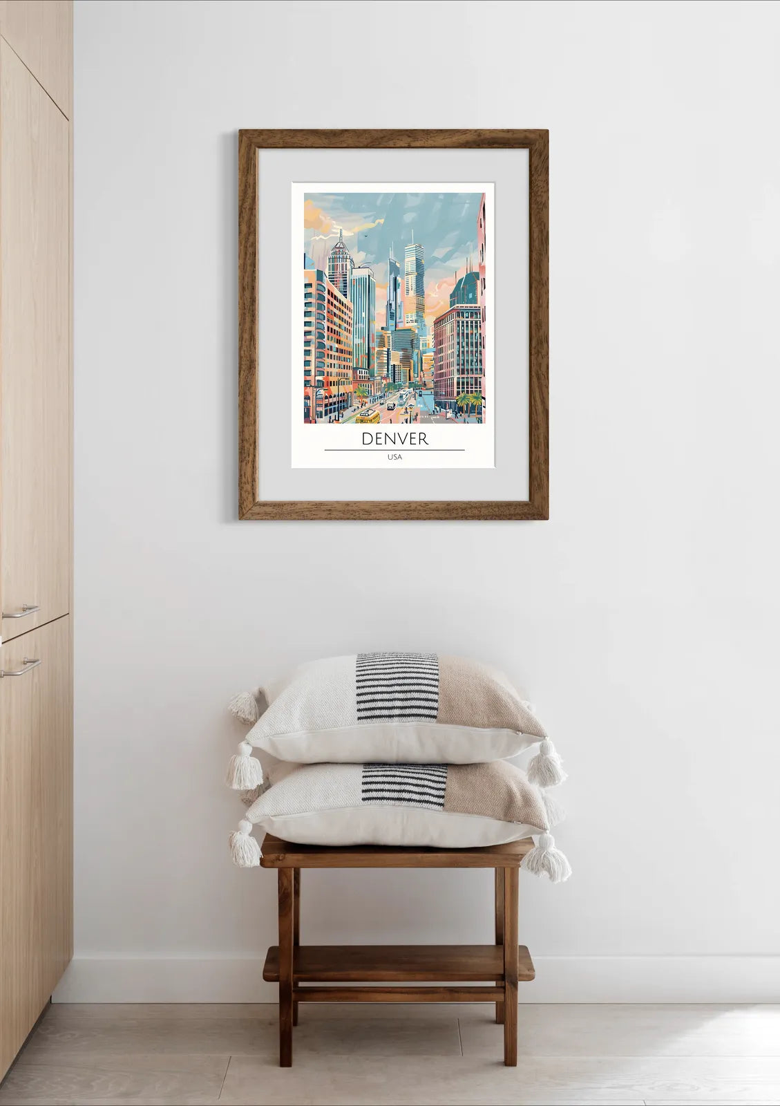 Denver Urban Street Scene Art Print 2