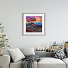 Vibrant Hills and Trees Embroidered Art Print 2