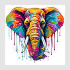 Graffiti Paint Splashes Elephant Digital Art Print 1