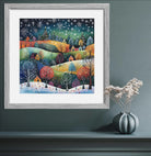 Serene Pastel Winter Hills Art Print Enchanted Landscape 2