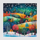 Serene Pastel Winter Hills Art Print Enchanted Landscape 1