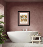 Fayetteville Flower Market Art Print with Soft Neutral Blooms and Layered Foliage
