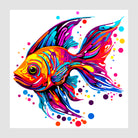 Groovy Paint Splash Fish Art Print 3