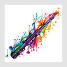 Flames Of Colour Flute Art Print 1