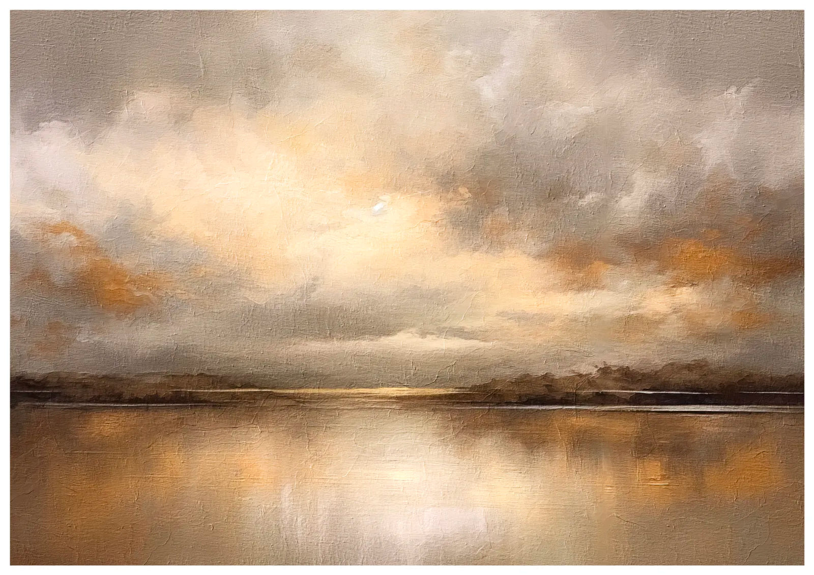 Grey Skies and Sunlit Waters Art Print 3