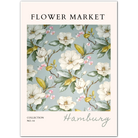 Hamburg Magnolia Botanical Art Print – Romantic European Garden Illustration