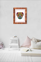 Ornate Paint Design Dog Art Print 2