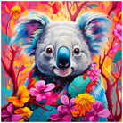 Flower Power Koala Digital Art Print 3