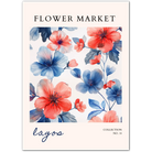 Lagos Tropical Bloom Watercolour Art Print – Vibrant African Floral Style