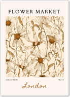 London Moody Daisy Garden Print – Earthy British Botanical Art