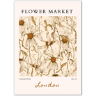 London Moody Daisy Garden Print – Earthy British Botanical Art
