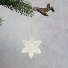 White Maricel Star Handmade Christmas Decoration