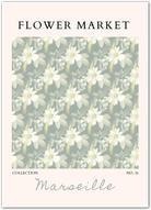 Marseille Botanical Art Print – Soft Vintage French Floral