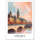 Historic Ottawa Art Print – Parliament Buildings & Canal Views in Autumn