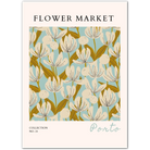 Retro Tulip Garden – Porto Abstract Botanical Print
