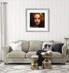 Gorgeous Red Head Pixelated Wall Art 2