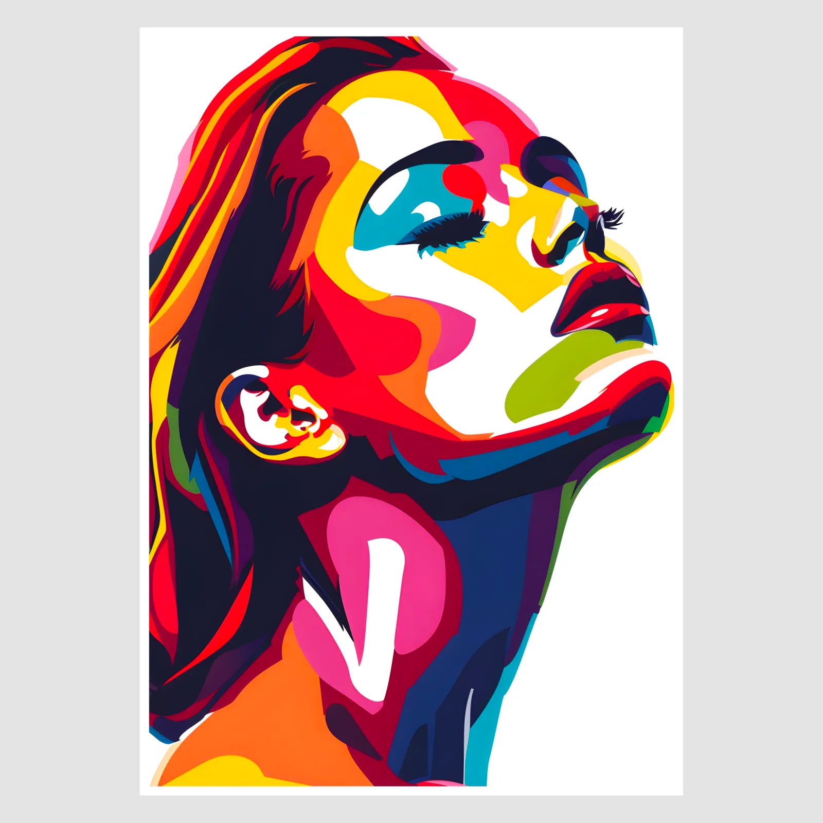 Long Lashes Sexy Pose Pop Art Print 1